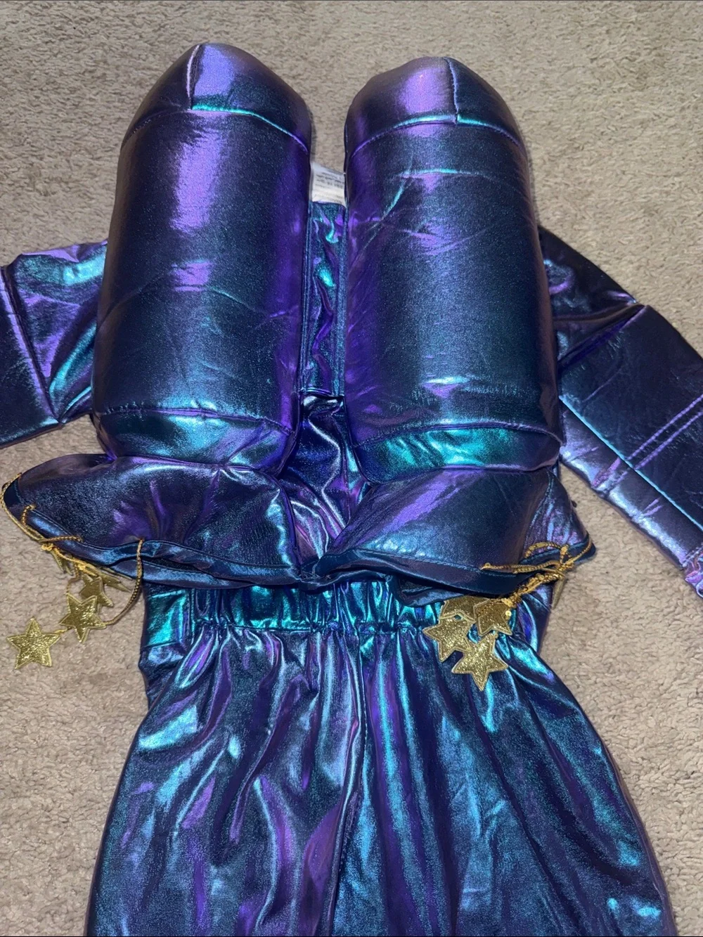 Pottery Barn Kids-Iridescent Purple Space Explorer Costume with Star Details!